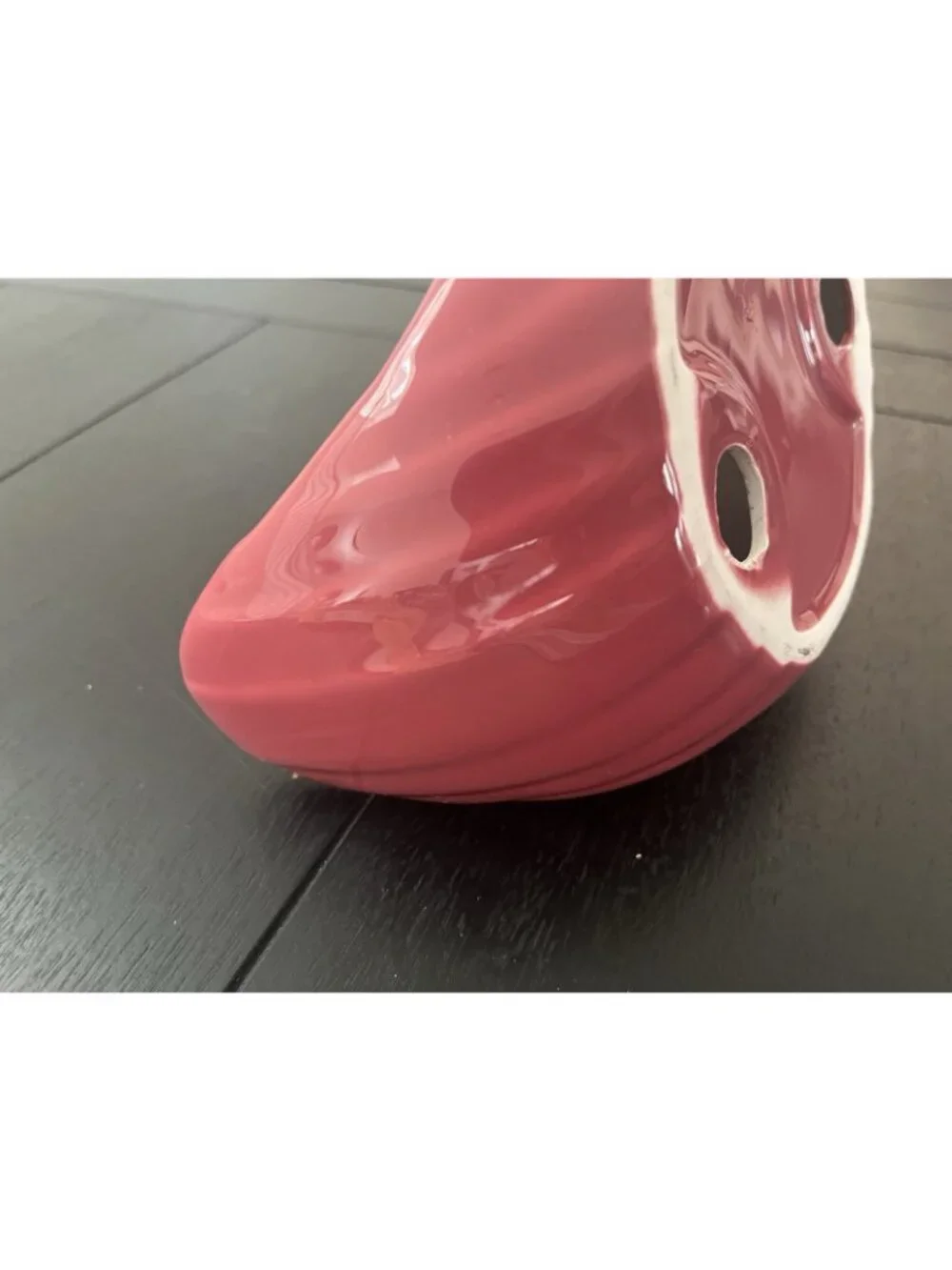 Vintage Pink Ceramic Swan Towel Holder 80s Retro Bathroom Washcloth Decor 7